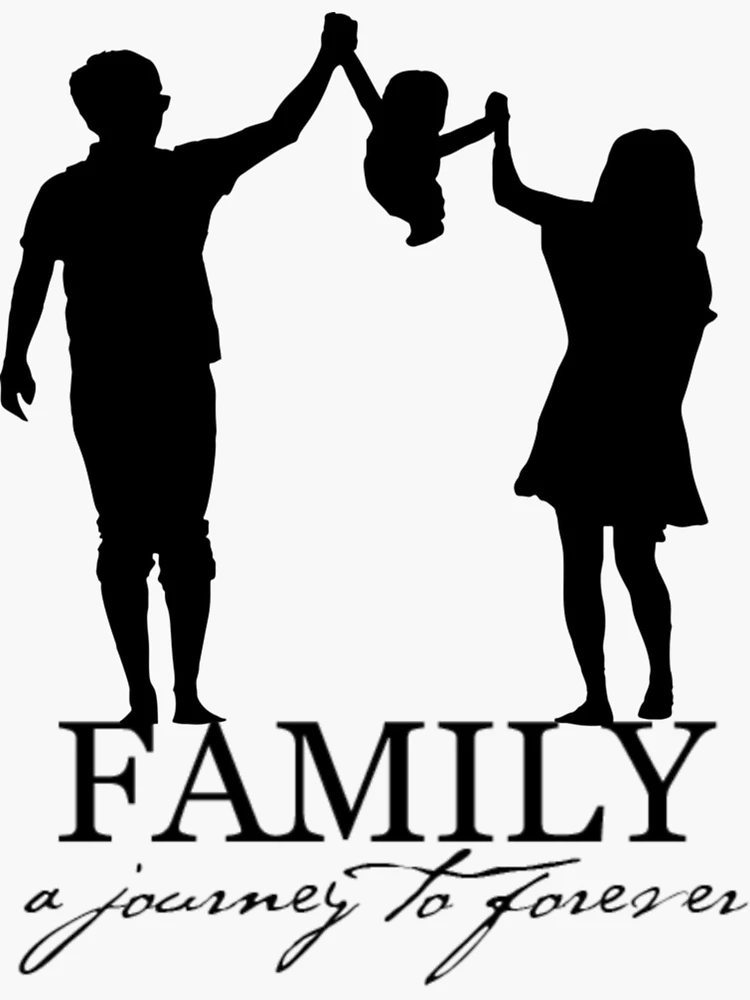 The strength of the family lies in its solidarity Sticker for Sale by  Amjadoxe