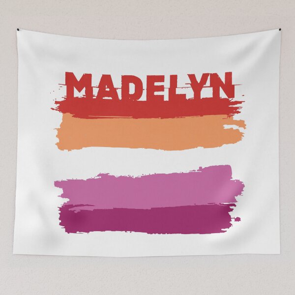 Item preview, Madelyn lesbian name Rainbow LGBT pride designed and sold by LoveIsColorful.