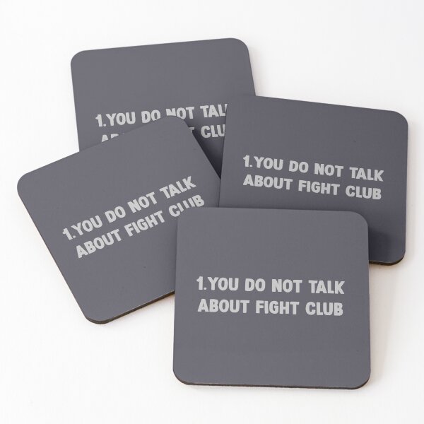 Item preview, Fight Club, first rule, silver designed and sold by perezzzoso.