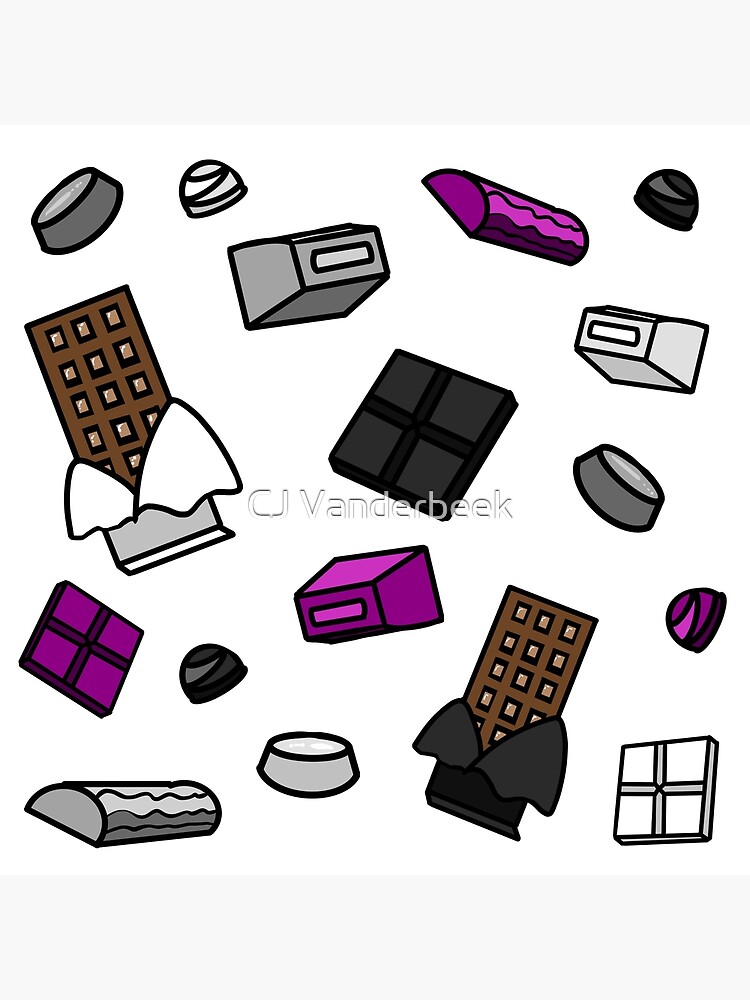 Asexual Pride Chocolate Candies Poster For Sale By Nailbitingwrite Redbubble 2361