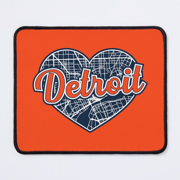 Item preview, Copy of Love Detroit Baseball Heart City Map designed and sold by pixeljamz.