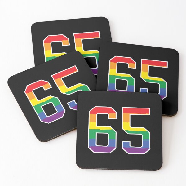 Item preview, Number 65 Rainbow LGBT pride sixty five designed and sold by LoveIsColorful.