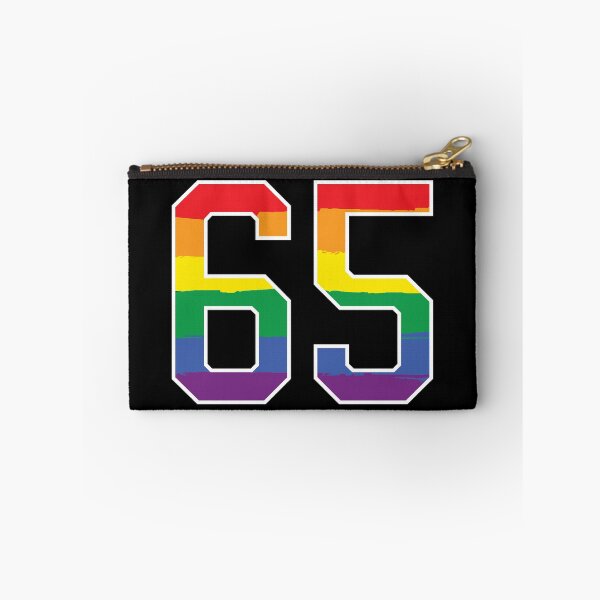 Item preview, Number 65 Rainbow LGBT pride sixty five designed and sold by LoveIsColorful.
