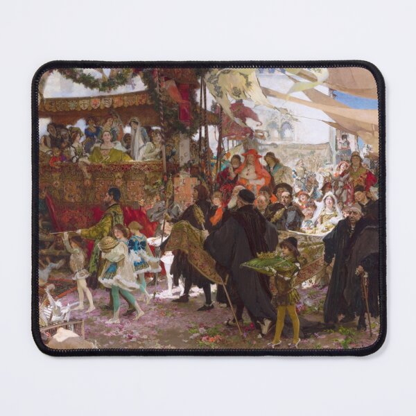 Item preview, Francis Pradilla. Procession of the baptism of Prince Don Juan, son of the Catholic Monarchs, through the streets of Seville. 1910 designed and sold by likiska.