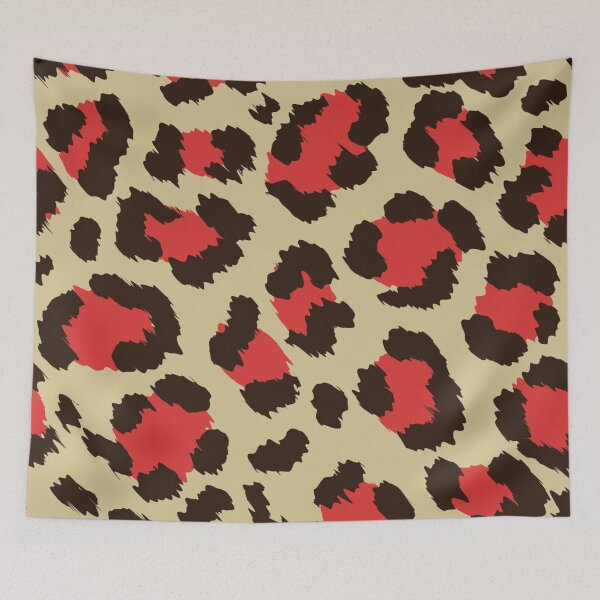 Item preview, Little Tiger Print Pattern Red designed and sold by Blindouija.