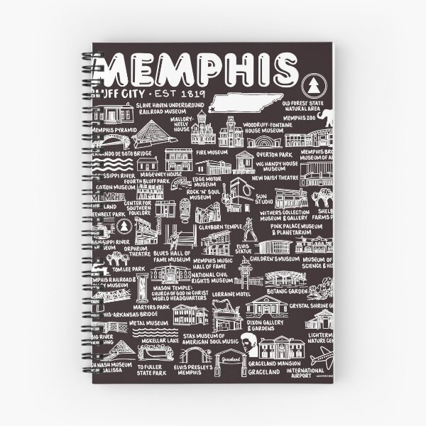 Item preview, Memphis Map  designed and sold by fiberandgloss.