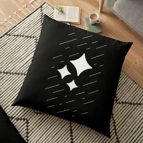 Lux - Geometric Shiny Light Sparkles Floor Pillow