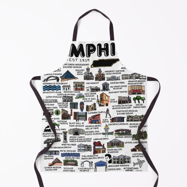 Item preview, Memphis Map  designed and sold by fiberandgloss.