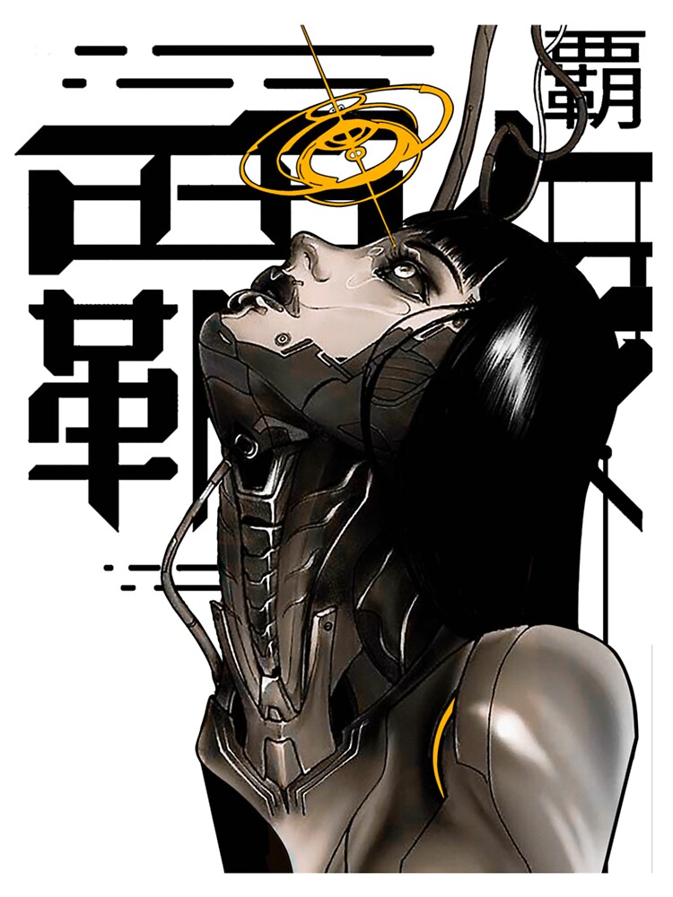 prompthunt: a detailed manga illustration character full body portrait of a  dark haired cyborg anime man who has red cyborg eyes, trending on  artstation, digital art, 4 k resolution, detailed, high quality,