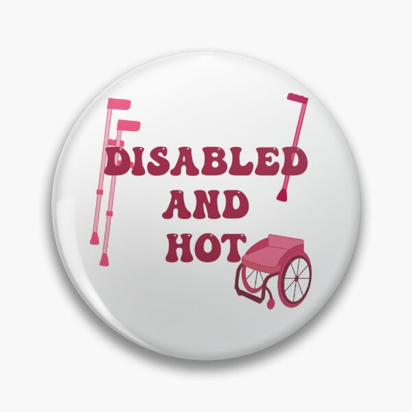 Item preview, Disabled and hot disability pride merch designed and sold by faeriefroggie.