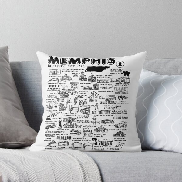 Item preview, Memphis Map  designed and sold by fiberandgloss.