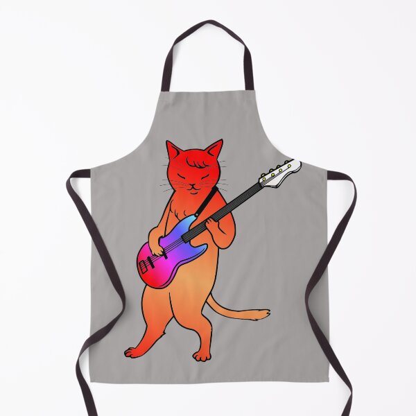 Item preview, Music Lover Cat Playing Electric Guitar designed and sold by SystemLion.