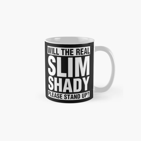 Not Slim Kinda Shady White glossy mug, Cute mug, Coffee mug, Funny mug, Fun  Mug, Eminem Gift