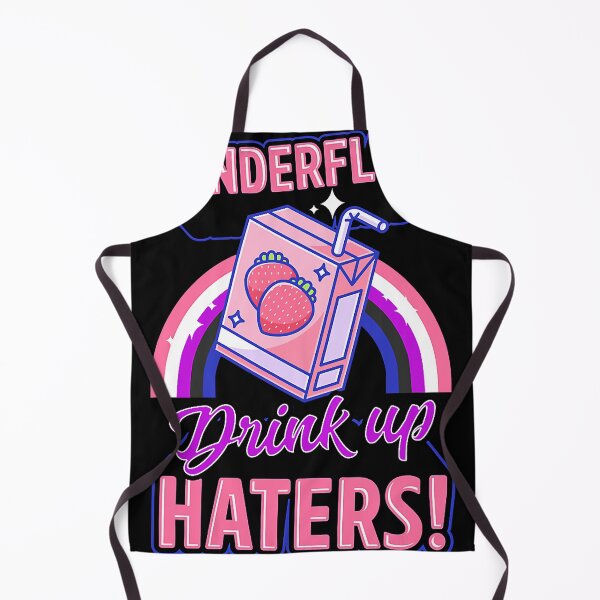 Item preview, Genderfluid Drink Up Haters Strawberry Milk Nonbinary Pride T-Shirt designed and sold by enchantingairpl.