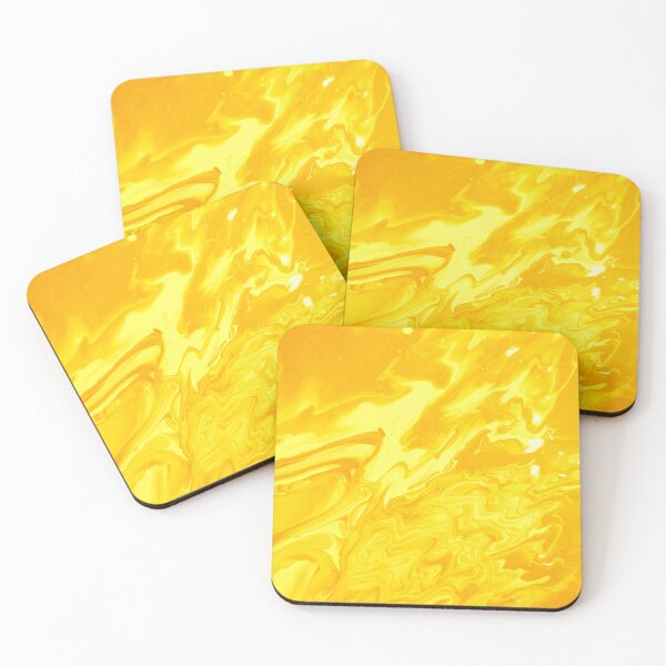 Item preview, PATTERN DESIGN STUDY #55 – Colorful Abstract of Liquid Gold designed and sold by DEL-Productions.