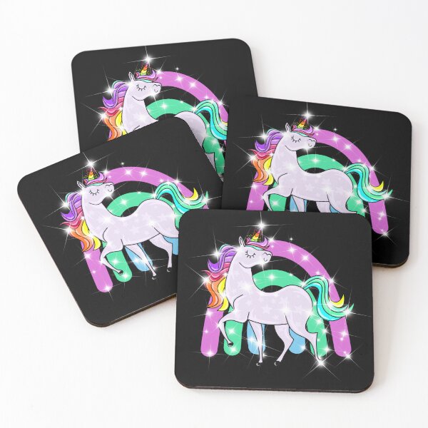 Item preview, Sparkling rainbow unicorn designed and sold by Ascooepics.