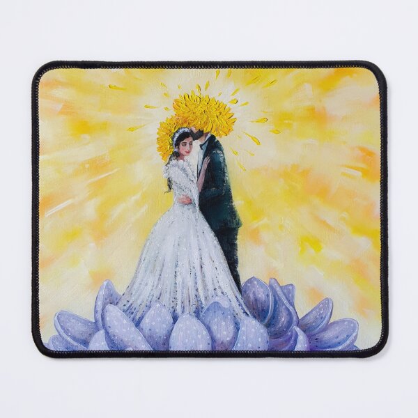Item preview, Tenderness Love, Oil painting with couple, Shine, by Marina Daniluka designed and sold by MariDaniArt.