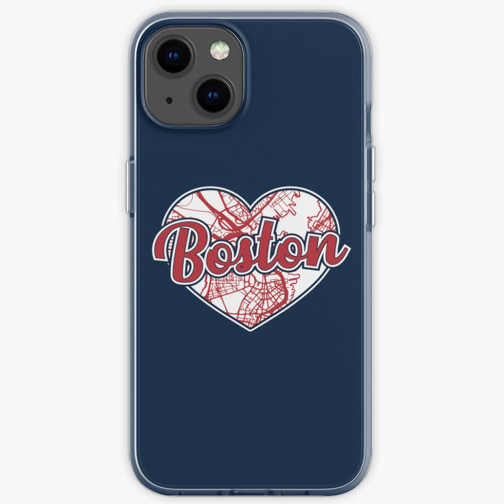 Discover Love Boston Baseball Heart City Map iPhone Case