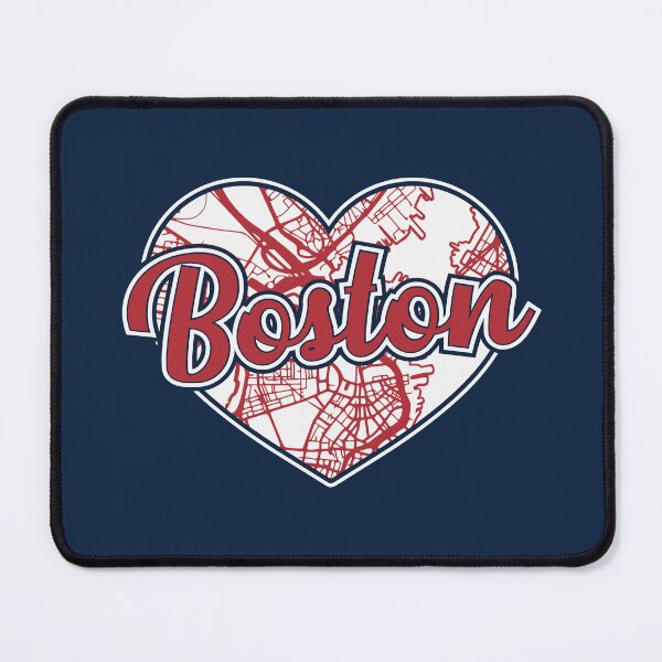Item preview, Love Boston Baseball Heart City Map designed and sold by pixeljamz.