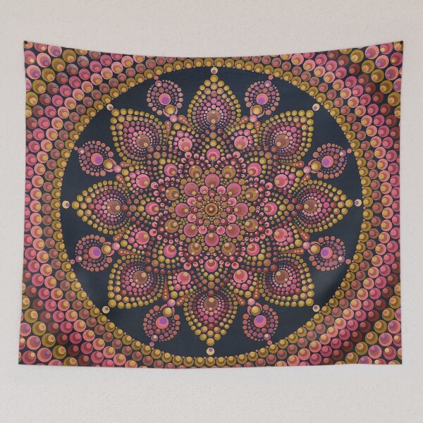 Item preview, Pink ochre mandala by Rochi Mochi designed and sold by Morena Verbena.