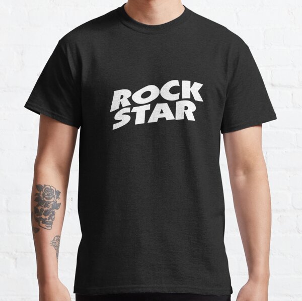 Black Sabbath 'Rock Star' Design in White Classic T-Shirt