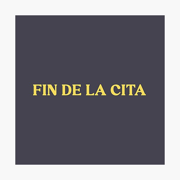 Item preview, Fin de la cita, mustard designed and sold by perezzzoso.