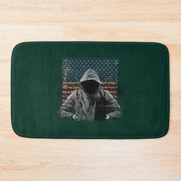 Item preview, Untouchable, T-Shirt, Eminem Revival Album, Word Cloud with Grunge American Flag designed and sold by Cinnamonhomes.