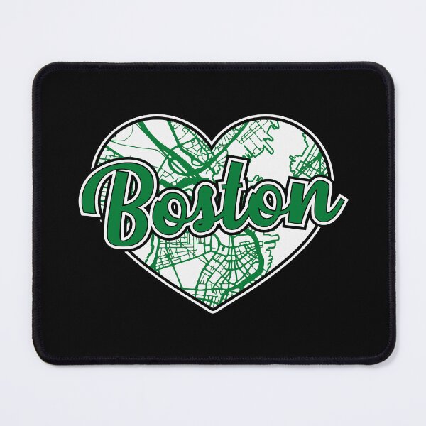 Item preview, Love Boston Basketball Heart City Map designed and sold by pixeljamz.