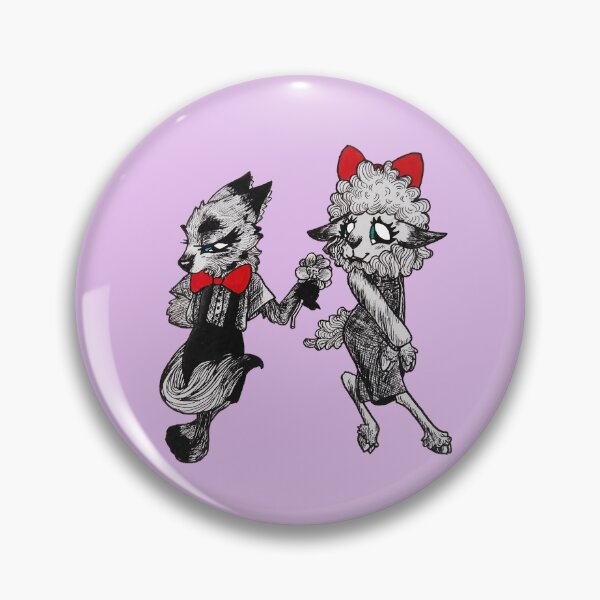 Item preview, Bashful Wolf Cub Courting Lamb designed and sold by Brooksie Fontaine.