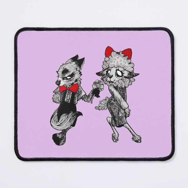 Item preview, Bashful Wolf Cub Courting Lamb designed and sold by Brooksie Fontaine.