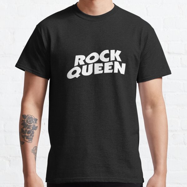 Black Sabbath 'Rock Queen' Design in White Classic T-Shirt