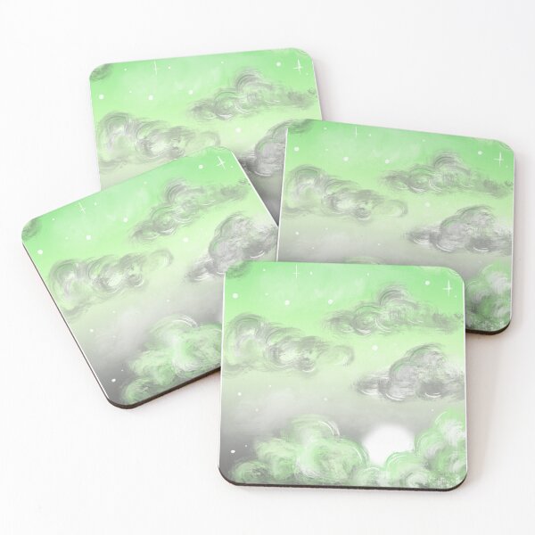 Item preview, Aromantic Pride Flag Sky designed and sold by ClaraHearts.