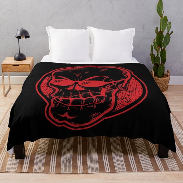 Item preview, Cool skull with sunglasses (black & red) designed and sold by DKdesigns27.