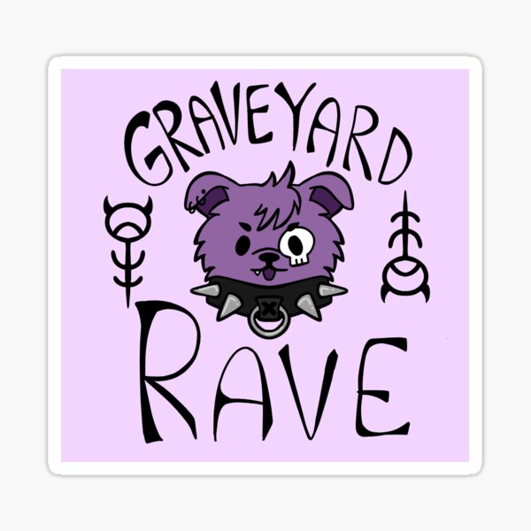 Graveyard Doggy Sticker