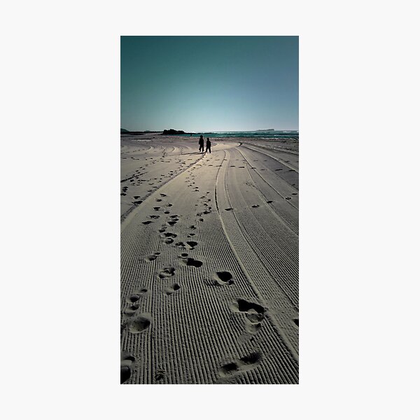 Lines and Footprints Photographic Print