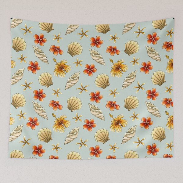 Item preview, Shells and flowers designed and sold by Dreaming-Lucy.