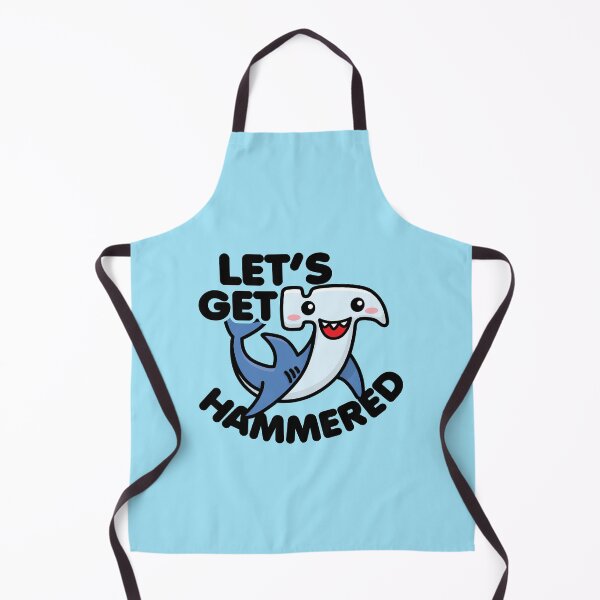 Item preview, Kawaii Hammerhead Shark Let's Get Hammered designed and sold by DetourShirts.