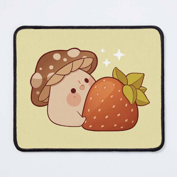 Item preview, Cute mushroom with strawberry designed and sold by Rihnlin.