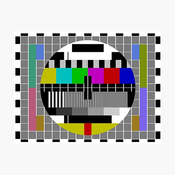 Item preview, Test Pattern Logo designed and sold by Unisson Perth.