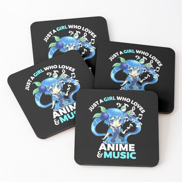 Item preview, Just A Girl Who Loves Anime and Music designed and sold by nwaja-art.