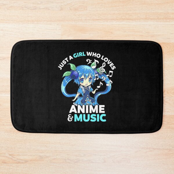 Item preview, Just A Girl Who Loves Anime and Music designed and sold by nwaja-art.