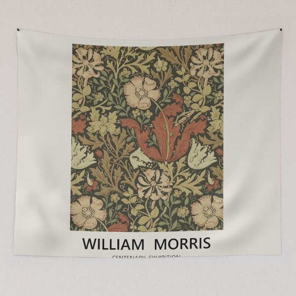 Item preview, William Morris Exhibition Poster, Art Nouveau, Victoria and Albert Museum, Morris Flower Pattern designed and sold by artsyaman1.