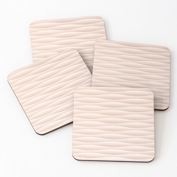 Item preview, PATTERN DESIGN STUDY #59 – Wavy Creme Lines in Textile designed and sold by DEL-Productions.
