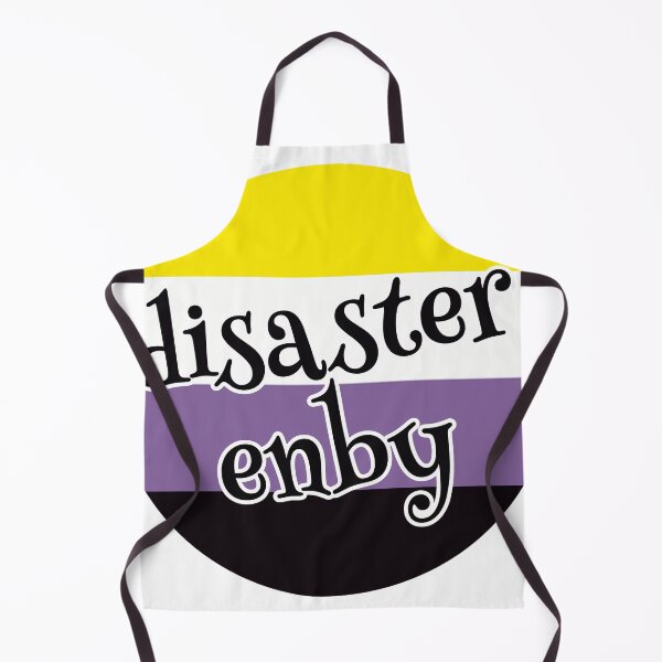 Item preview, Disaster Enby Pride Flag (White) designed and sold by Liminal Odds & Ends.