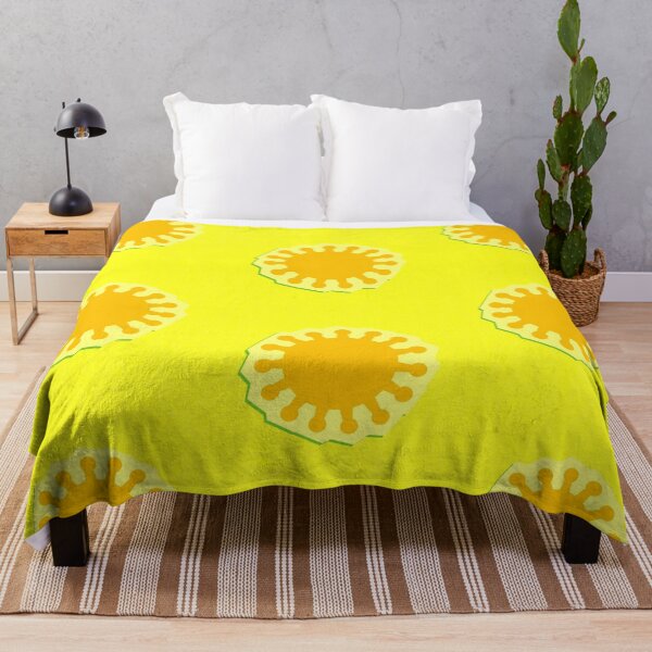 Item preview, PATTERN DESIGN STUDY #57 – Orange Coronal Bursts on Bright Yellow Background designed and sold by DEL-Productions.