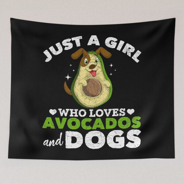 Item preview, Just A Girl Who Loves Avocados And Dogs designed and sold by nwaja-art.