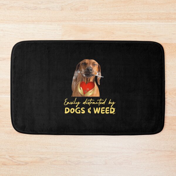 Item preview, Easily distracted by dogs and weed, funny quote 420 cannabis designed and sold by BestDesignbySof.