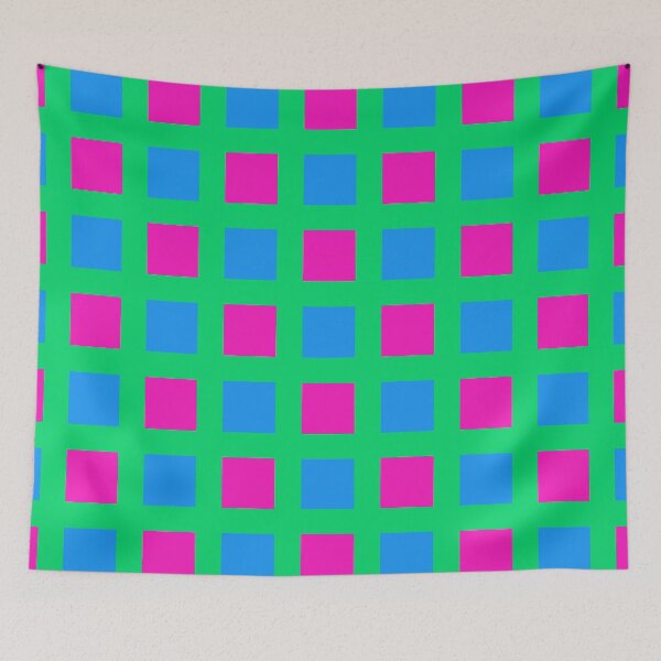 Item preview, Polysexual Pride Square Pattern designed and sold by PatternSalad.
