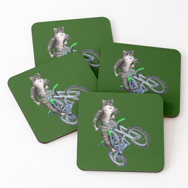 Item preview, CAT RIDING A DIRT BIKE - TRAILS BIKE CAT designed and sold by Danicus666.