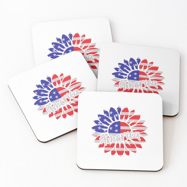 Item preview, America - Sunflower - 4th of July  designed and sold by ArdorOne.